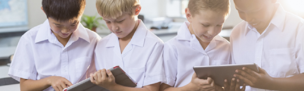 Kids on tablets