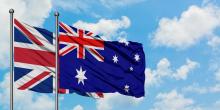 Uk and Australia flags