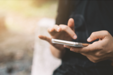 Person on phone