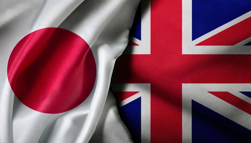 Japan/UK Flags