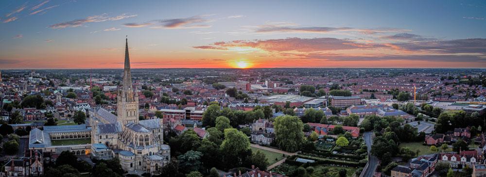 Norfolk aerial view
