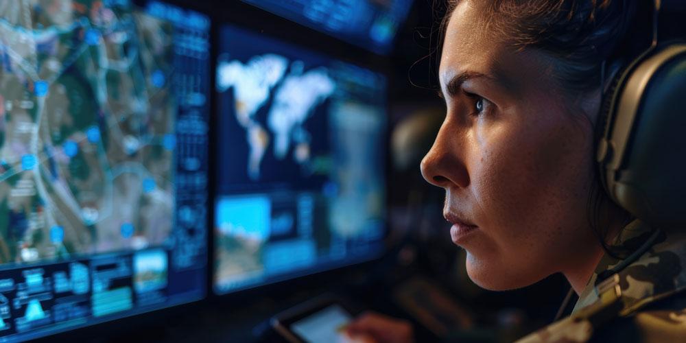 Armed forces using military technology