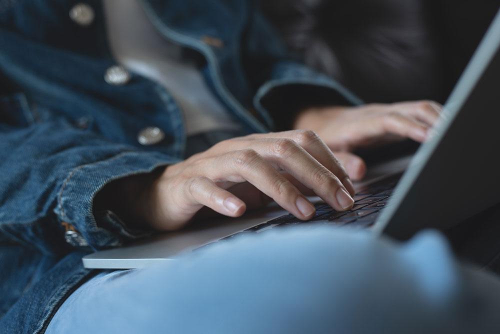 Person on laptop