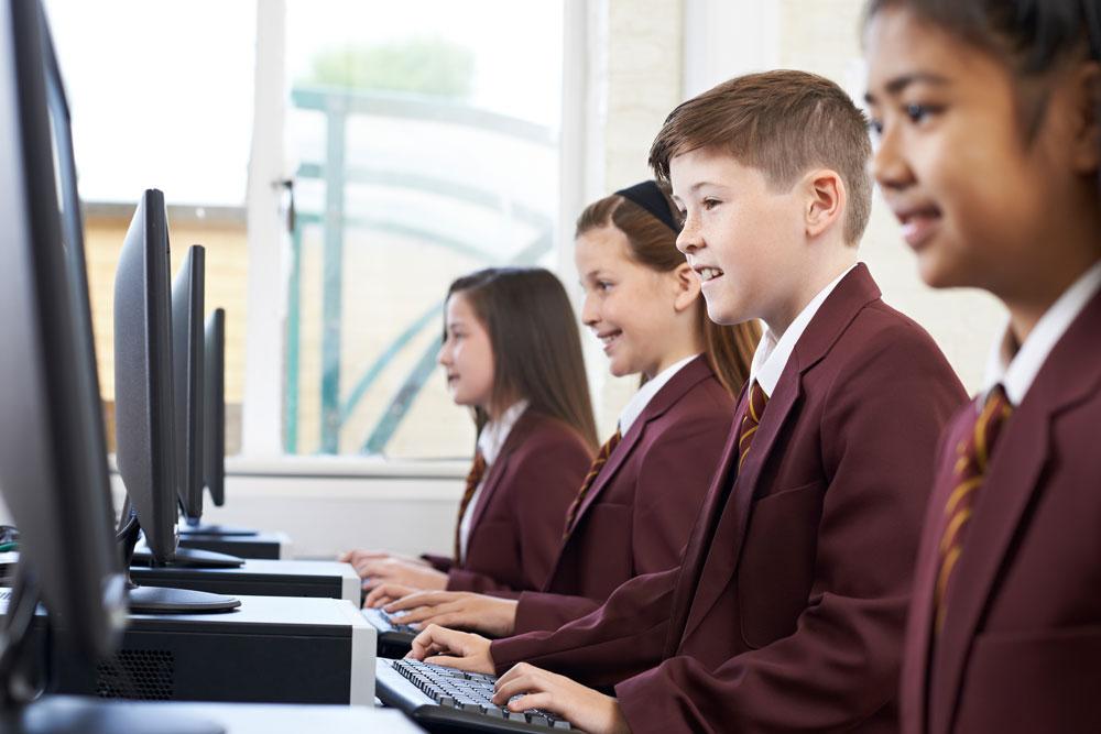 Kids on computers