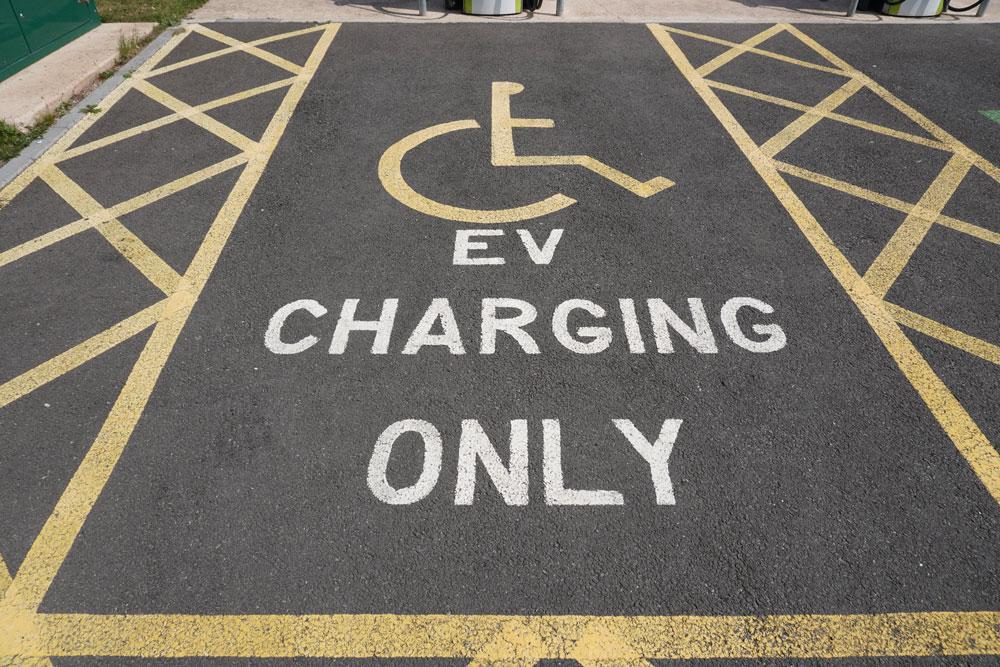 Accessible EV charging spot